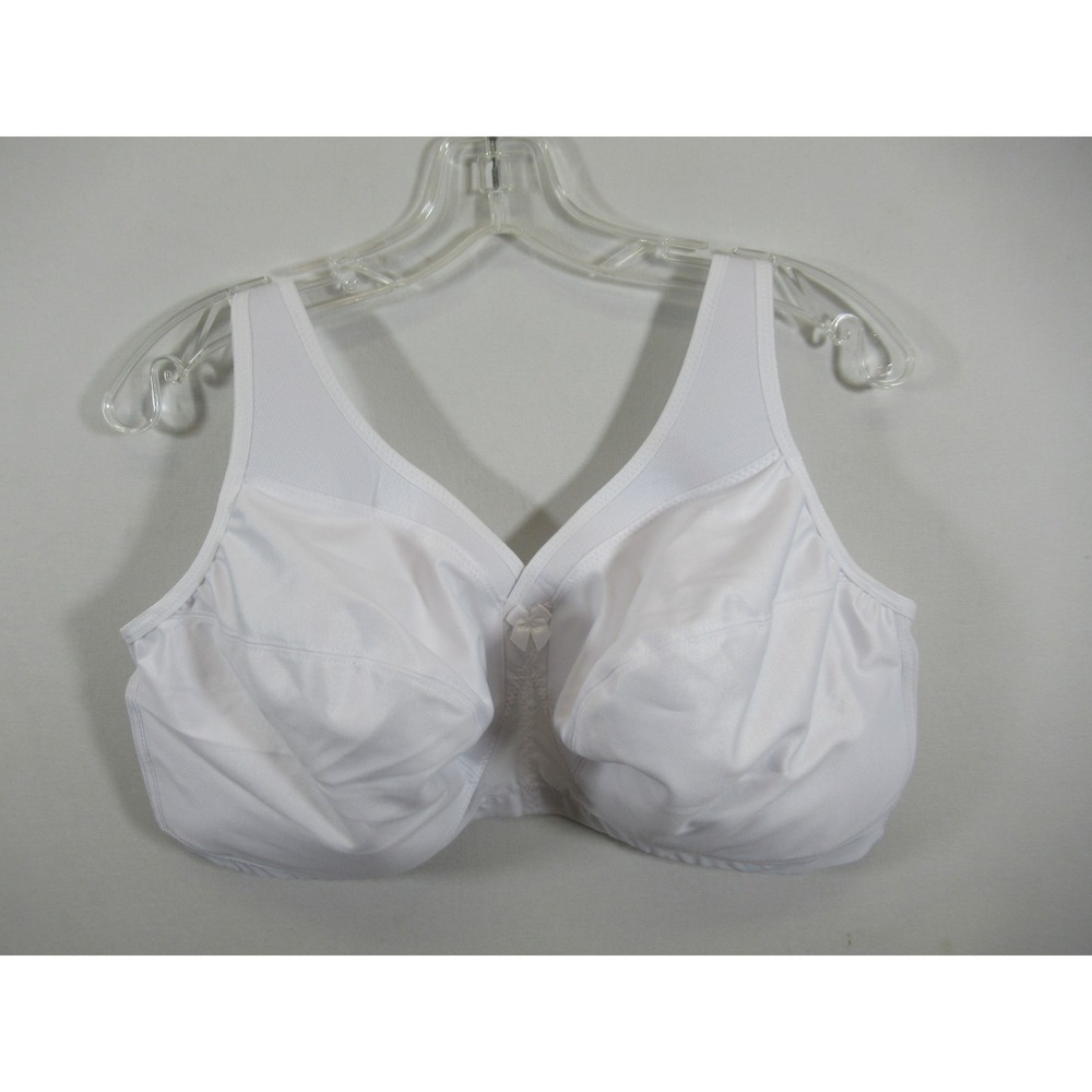 Glamorise Magic Lift Active Bra Size 42G White Unlined Wireless 1005